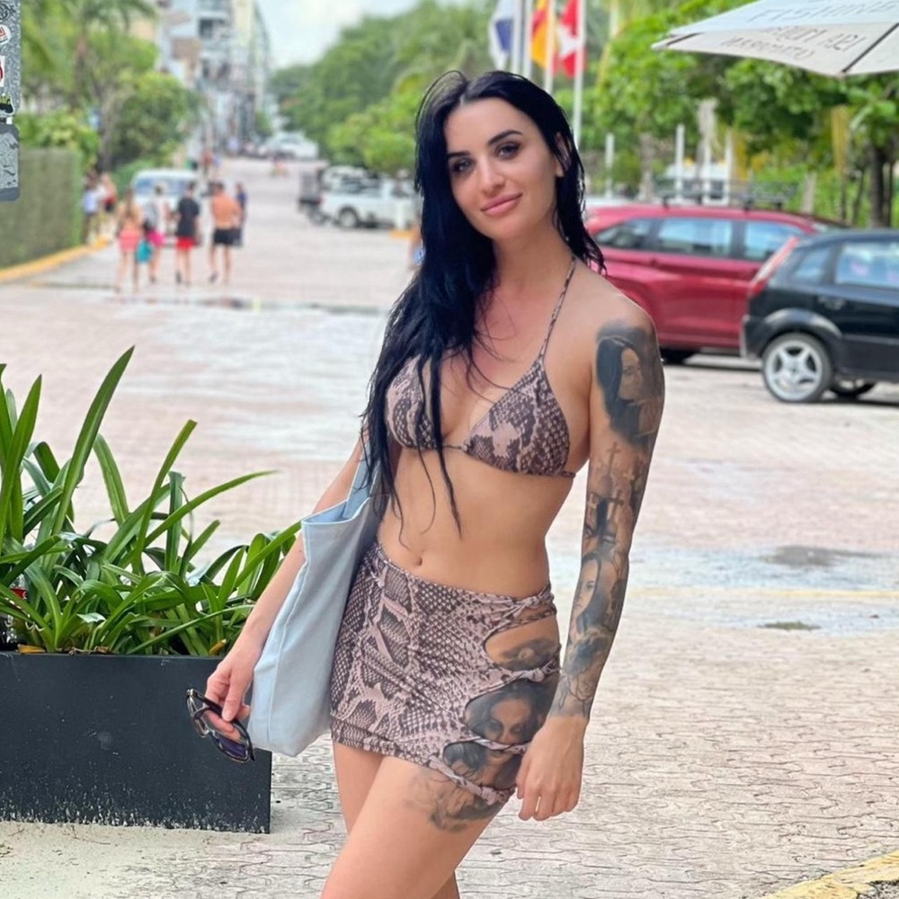Snake Print Bikini Set